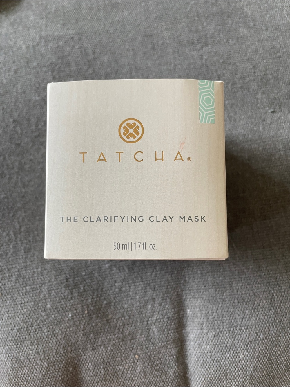 Tatcha Clarifying Clay Mask — Cream with Gold Logo